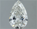 Natural Diamond 1.00 Carats, Pear with  Cut, G Color, SI1 Clarity and Certified by IGI