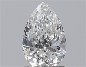 Picture of Natural Diamond 0.91 Carats, Pear with  Cut, E Color, SI2 Clarity and Certified by GIA