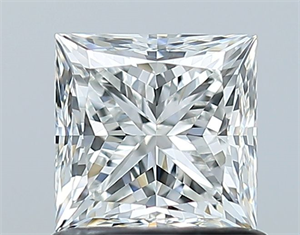 Picture of Natural Diamond 1.01 Carats, Princess with  Cut, G Color, VS1 Clarity and Certified by GIA