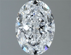 Picture of Natural Diamond 0.91 Carats, Oval with  Cut, D Color, SI1 Clarity and Certified by GIA