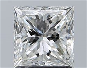 Foto Diamante Natural 1.21 quilates, Princesa , Color H, claridad VS2 y certificado GIA de