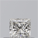 Natural Diamond 0.23 Carats, Princess with  Cut, G Color, VVS2 Clarity and Certified by GIA