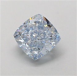 Picture of Lab Grown Diamond 1.87 Carats, CUSHION MODIFIED with  Cut, Fancy Blue Color, VVS1 Clarity and Certified by IGI