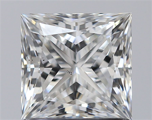 Foto Diamante Natural 1.07 quilates, Princesa , Color F, claridad SI1 y certificado GIA de