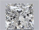 Natural Diamond 1.07 Carats, Princess with  Cut, F Color, SI1 Clarity and Certified by GIA