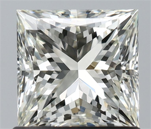 Picture of Natural Diamond 1.01 Carats, Princess with  Cut, J Color, VVS1 Clarity and Certified by IGI