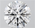 Lab Grown Diamond 7.08 Carats, Round with Ideal Cut, G Color, VVS2 Clarity and Certified by IGI