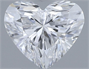 Natural Diamond 0.34 Carats, Heart with  Cut, D Color, VVS2 Clarity and Certified by GIA