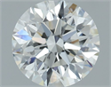Natural Diamond 0.70 Carats, Round with Excellent Cut, F Color, VVS1 Clarity and Certified by GIA