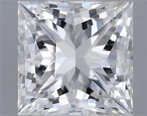 Picture of Natural Diamond 0.40 Carats, Princess with  Cut, G Color, I1 Clarity and Certified by GIA
