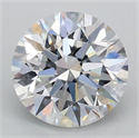 Lab Grown Diamond 1.04 Carats, Round with Excellent Cut, D Color, VVS2 Clarity and Certified by IGI