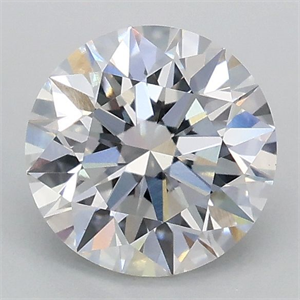 Picture of Lab Grown Diamond 1.04 Carats, Round with Excellent Cut, D Color, VVS2 Clarity and Certified by IGI
