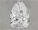 Natural Diamond 0.78 Carats, Pear with  Cut, D Color, SI2 Clarity and Certified by GIA