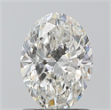 Natural Diamond 1.01 Carats, Oval with  Cut, G Color, SI2 Clarity and Certified by GIA