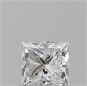 Natural Diamond 0.56 Carats, Princess with  Cut, F Color, VVS2 Clarity and Certified by GIA