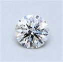 Natural Diamond 0.74 Carats, Round with Excellent Cut, G Color, IF Clarity and Certified by GIA