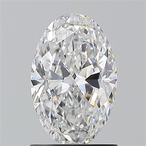 Picture of Natural Diamond 1.20 Carats, Oval with  Cut, D Color, SI1 Clarity and Certified by GIA