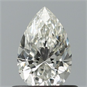 Natural Diamond 0.50 Carats, Pear with  Cut, H Color, IF Clarity and Certified by IGI