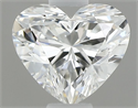 Natural Diamond 0.41 Carats, Heart with  Cut, G Color, IF Clarity and Certified by GIA