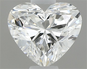 Picture of Natural Diamond 0.41 Carats, Heart with  Cut, G Color, IF Clarity and Certified by GIA