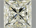 Natural Diamond 1.01 Carats, Princess with  Cut, N Color, SI2 Clarity and Certified by GIA