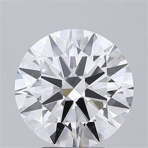 Picture of Lab Grown Diamond 4.00 Carats, Round with Ideal Cut, E Color, VVS1 Clarity and Certified by IGI