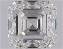 Natural Diamond 1.01 Carats, Asscher with  Cut, I Color, VVS1 Clarity and Certified by GIA