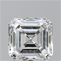 Natural Diamond 1.20 Carats, Asscher with  Cut, H Color, VVS1 Clarity and Certified by GIA