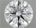 Natural Diamond 0.46 Carats, Round with Excellent Cut, D Color, SI1 Clarity and Certified by GIA