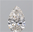 Diamante Natural 0.73 quilates, De pera , Color H, claridad VS1 y certificado GIA