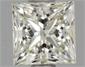 Natural Diamond 1.02 Carats, Princess with  Cut, K Color, VS2 Clarity and Certified by IGI