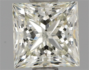 Picture of Natural Diamond 1.02 Carats, Princess with  Cut, K Color, VS2 Clarity and Certified by IGI
