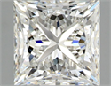 Natural Diamond 1.01 Carats, Princess with  Cut, H Color, SI1 Clarity and Certified by GIA