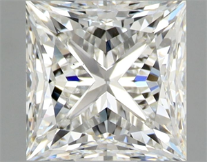 Picture of Natural Diamond 1.01 Carats, Princess with  Cut, H Color, SI1 Clarity and Certified by GIA