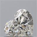 Natural Diamond 0.50 Carats, Heart with  Cut, H Color, VVS2 Clarity and Certified by GIA