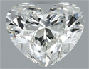 Natural Diamond 0.50 Carats, Heart with  Cut, H Color, VVS1 Clarity and Certified by GIA