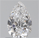 Natural Diamond 0.51 Carats, Pear with  Cut, D Color, VVS1 Clarity and Certified by GIA