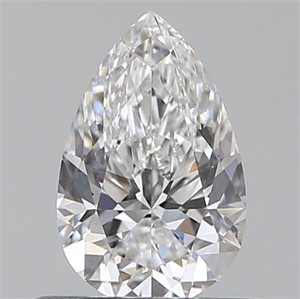Picture of Natural Diamond 0.51 Carats, Pear with  Cut, D Color, VVS1 Clarity and Certified by GIA