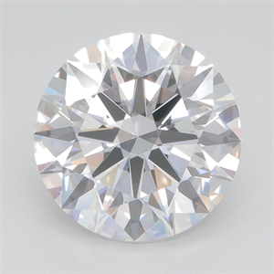 Picture of Lab Grown Diamond 5.21 Carats, Round with Excellent Cut, E Color, VVS2 Clarity and Certified by GIA