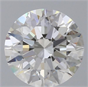 Natural Diamond 2.01 Carats, Round with Excellent Cut, H Color, VS2 Clarity and Certified by GIA