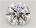 Lab Grown Diamond 5.56 Carats, Round with Ideal Cut, E Color, VVS2 Clarity and Certified by IGI
