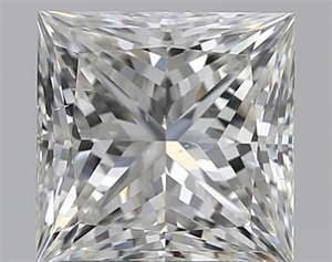 Picture of Natural Diamond 1.50 Carats, Princess with  Cut, H Color, SI1 Clarity and Certified by GIA