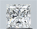 Natural Diamond 1.02 Carats, Princess with  Cut, G Color, VS2 Clarity and Certified by GIA