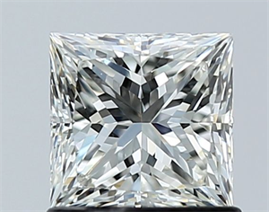 Picture of Natural Diamond 1.00 Carats, Princess with  Cut, I Color, VS2 Clarity and Certified by GIA