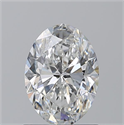Natural Diamond 0.93 Carats, Oval with  Cut, F Color, SI1 Clarity and Certified by GIA