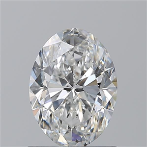 Picture of Natural Diamond 0.93 Carats, Oval with  Cut, F Color, SI1 Clarity and Certified by GIA