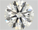 Natural Diamond 2.01 Carats, Round with Excellent Cut, J Color, SI1 Clarity and Certified by GIA