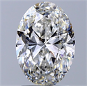 Diamante Natural 2.01 quilates, Ovalado , Color G, claridad SI1 y certificado GIA