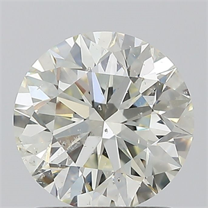 Picture of Natural Diamond 1.30 Carats, Round with Excellent Cut, L Color, I1 Clarity and Certified by GIA