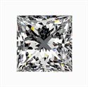 Natural Diamond 0.40 Carats, Princess with  Cut, H Color, VS2 Clarity and Certified by GIA